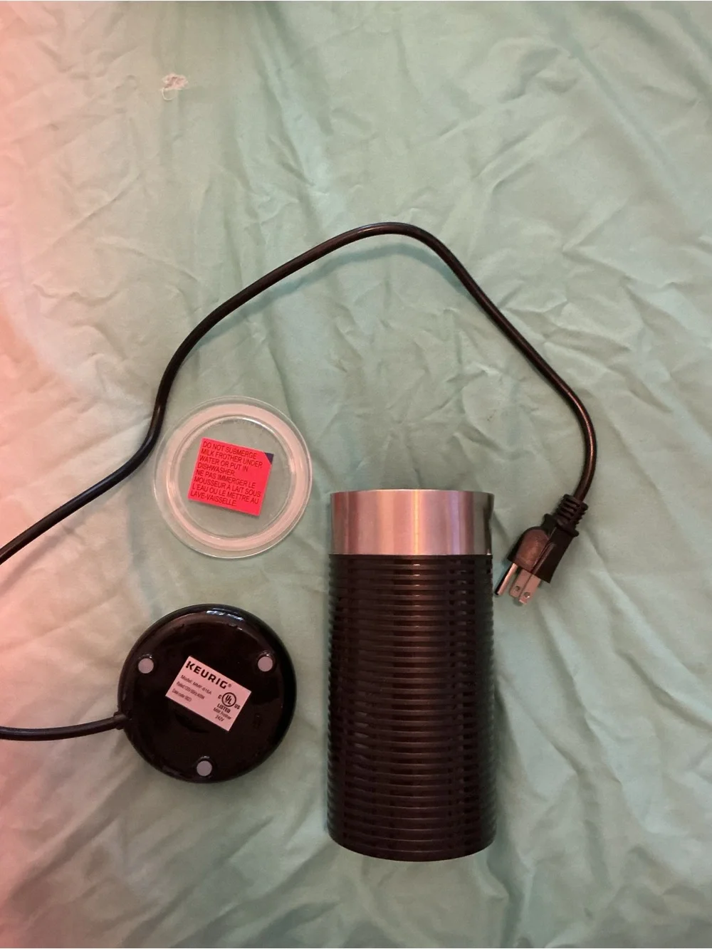 Keurig Black Electric Milk Frother - Used One Time